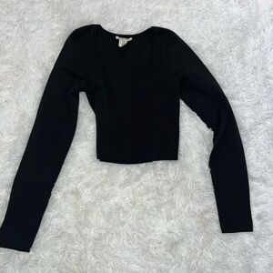 Black Long Sleeve Women's Top